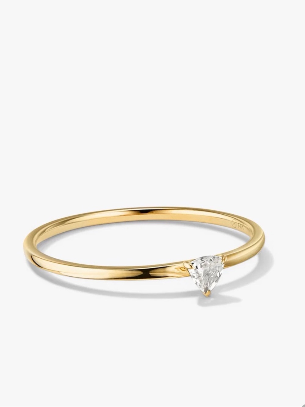 Mejuri Gemstone Trillion Stacker Ring